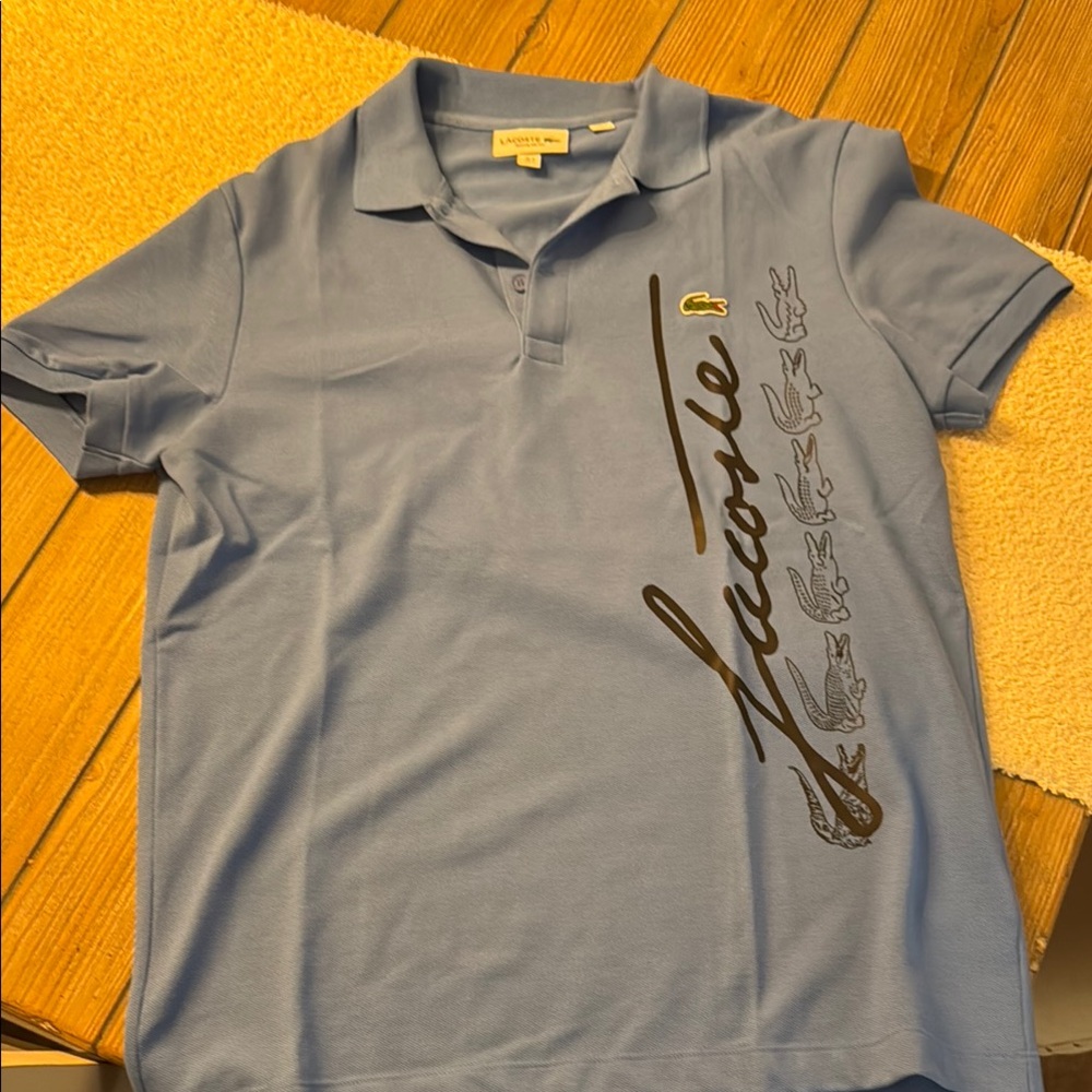Lacoste Blue Polo Shirt Classic Knit Short Sleeve